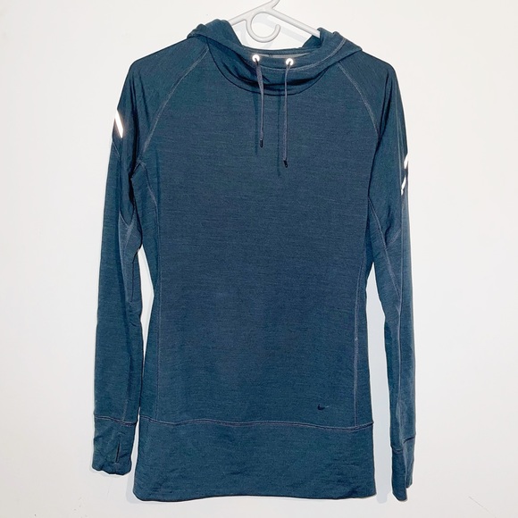 Nike Blue Green Hoodie Sweatshirt - Picture 1 of 5